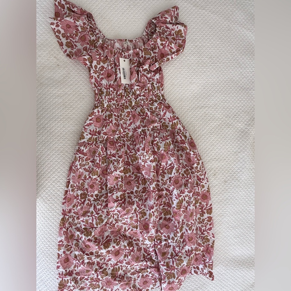 Floral Pink and tan dress NWT by Marea